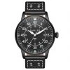 Fawler Apollo | Montre Aviateur en acier inoxydable noir -LuxeMontre Boutique 2 1apolo