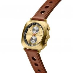 Fawler Callao | Montre Coussin Dorée -LuxeMontre Boutique 2 2kal