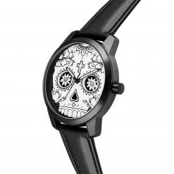 Lucleon Todos | Montre noire & blanche Le jour des morts -LuxeMontre Boutique 2 2tsc