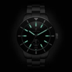 Fawler Makalu | Montre de plongée en titane brossé avec lunette noire -LuxeMontre Boutique 5 5.b66534dddc93eecf2c01a571e2000f73