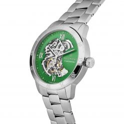 Seizmont Dante II | Montre squelette argentée à cadran vert -LuxeMontre Boutique 7 2.a756da687e0304fca130d5b25e24b95c