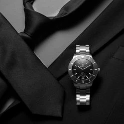 Fawler Makalu | Montre de plongée en titane brossé avec lunette grise -LuxeMontre Boutique jwm makalu collection lasse olsen 26042 1x1 12