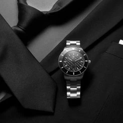 Fawler Makalu | Montre de plongée en titane brossé avec cadran en fibre de carbone - série limitée -LuxeMontre Boutique jwm makalu collection lasse olsen 26043 1x1 13