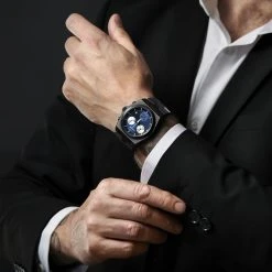 Lucleon Montre chronographe Lennon Ray en acier inoxydable -LuxeMontre Boutique rel ig lucleon chronograph watch 21841 1 sq new