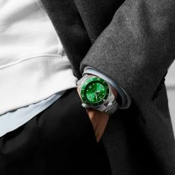 Seizmont Montre en acier inoxydable Dean Tide -LuxeMontre Boutique rst megashoot 0 3 watch deltatie silvergreendial22367 bjarkejohansen 2