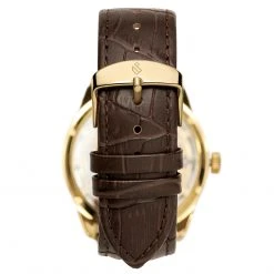 Seizmont Montre squelette automatique Steele Motus -LuxeMontre Boutique steele motus gold gold brown 2